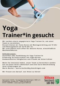 Read more about the article Stellenangebot: Yoga Trainer*in gesucht!