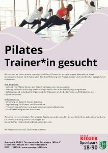 Read more about the article Stellenangebot Pilates Trainer*in gesucht