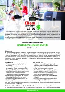 Read more about the article Für den Sportpark 18-90 suchen wir eine/n Sportliche/n Leiter/in (m/w/d) ab Mai 2024 oder später