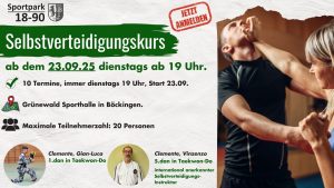 Mehr über den Artikel erfahren Anmeldung Selbstverteidigungskurs