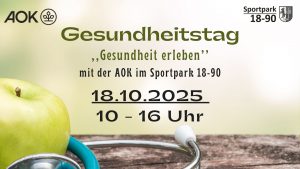 Mehr über den Artikel erfahren Gesundheitstag im Sportpark 18-90