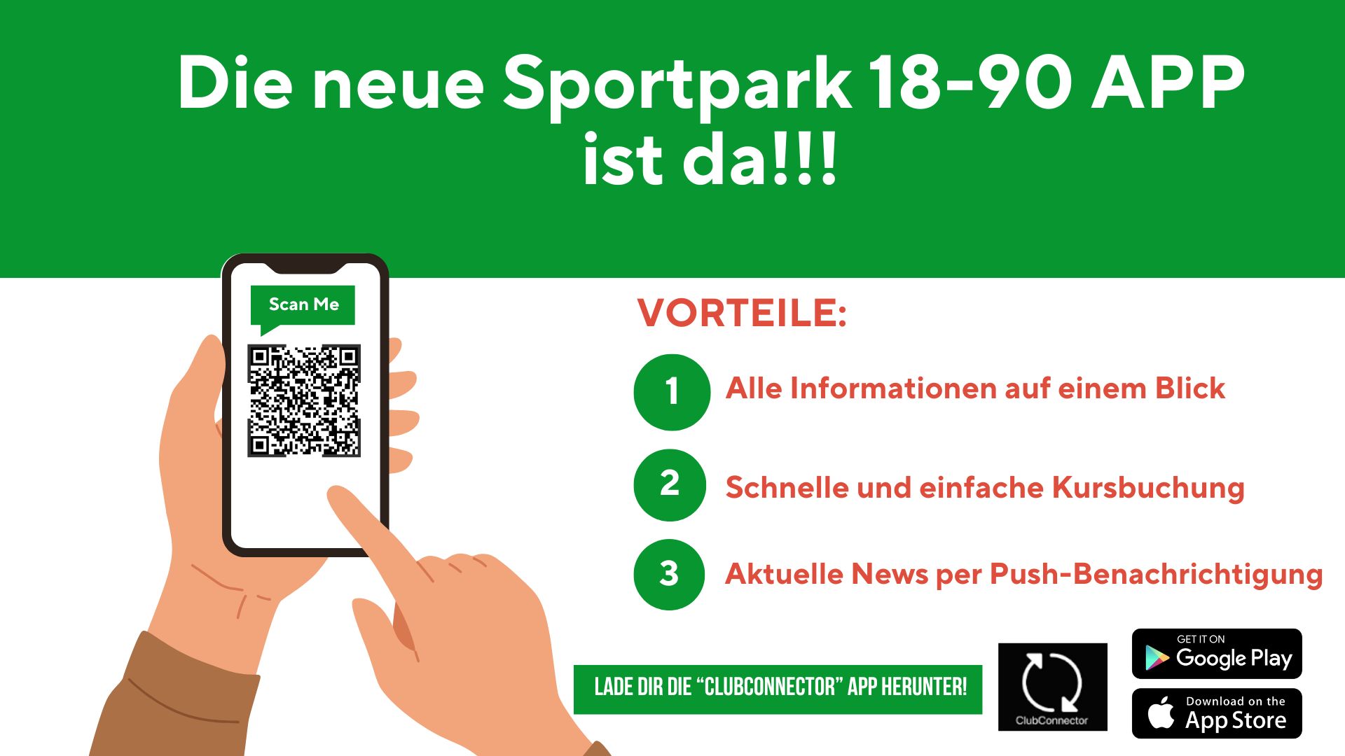 Mehr über den Artikel erfahren Die neue Sportpark 18-90 App