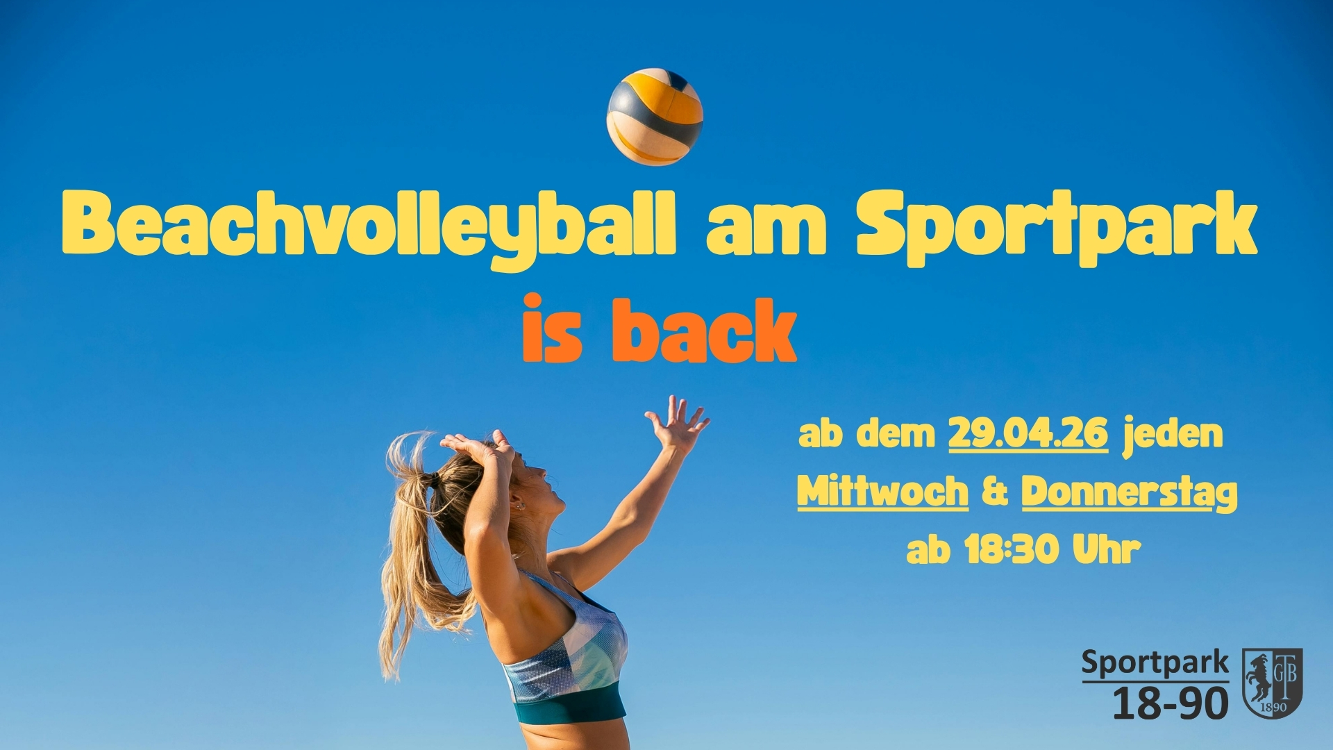 Du betrachtest gerade Beachvolleyball am Sportpark 18-90 ist zurück! 🏐☀️