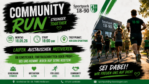 Mehr über den Artikel erfahren Sportpark 18-90 Community Run – Gemeinsam statt alleine laufen!