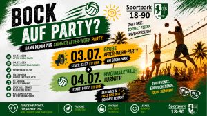Mehr über den Artikel erfahren Summer After-Work Party & Beachvolleyballturnier 2026