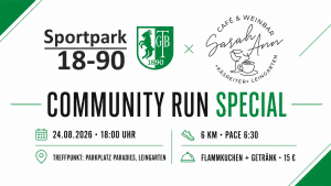Mehr über den Artikel erfahren Sportpark × SarahAnn: Community Run trifft Flammkuchen