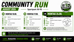Mehr über den Artikel erfahren Community Run im August – gemeinsam laufen, austauschen & stärker werden