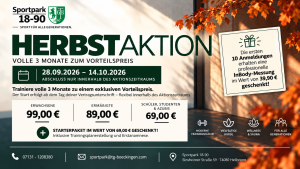 Mehr über den Artikel erfahren Deine Herbstaktion – drei Monate für deine Fitness